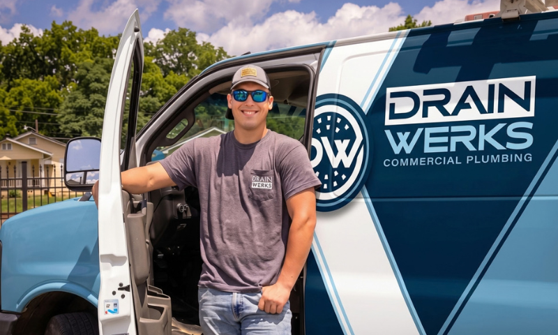 Drain Werks Plumber with service truck